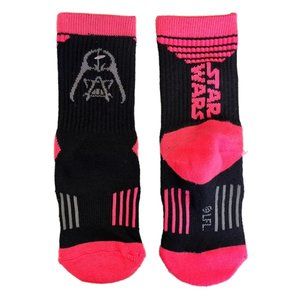 Star Wars Darth Vader Youth Crew Socks  Black & Pink  NWT